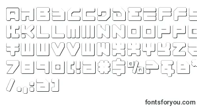  Omega 3 3D font